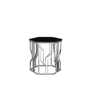 lorensia silver end table