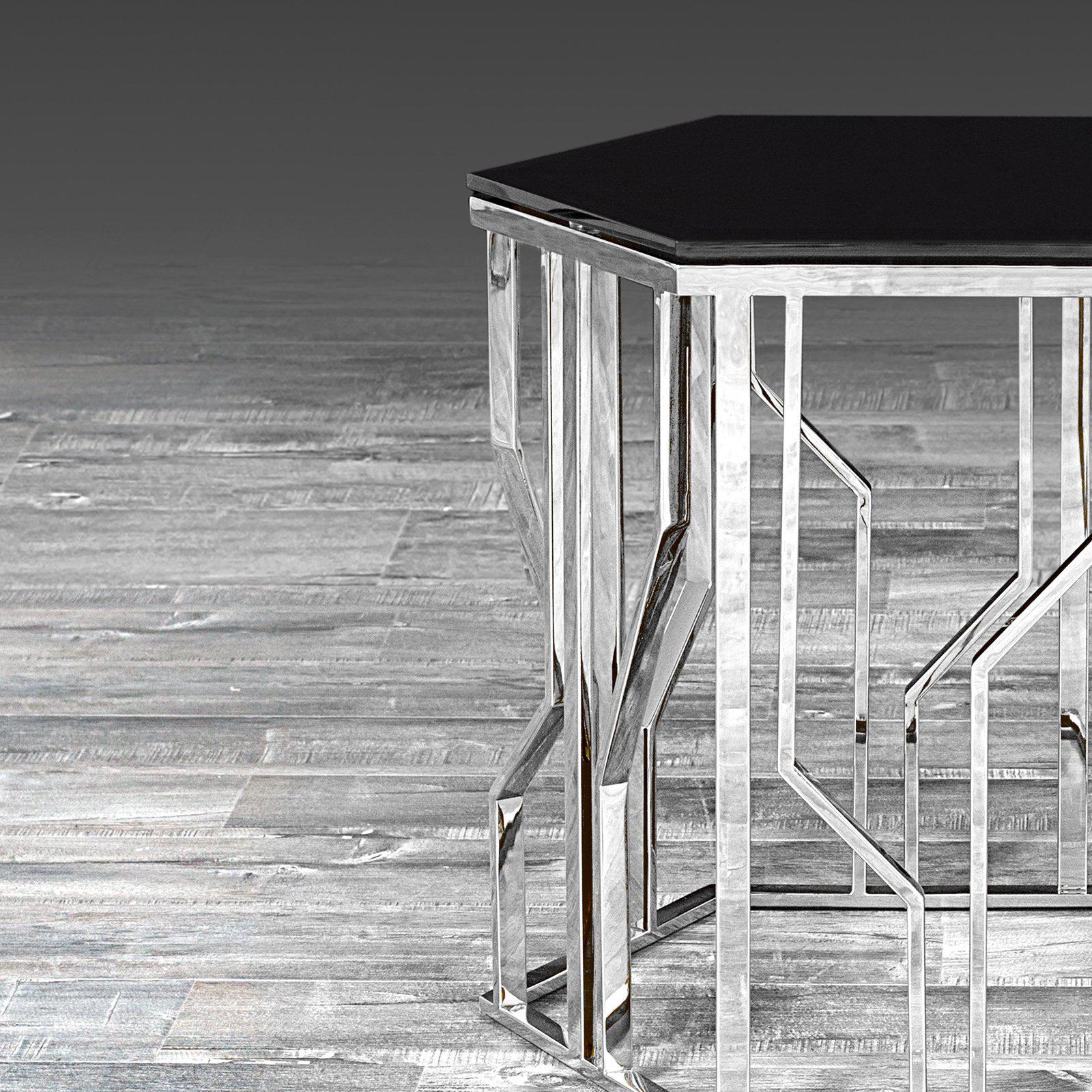 lorensia silver la end table