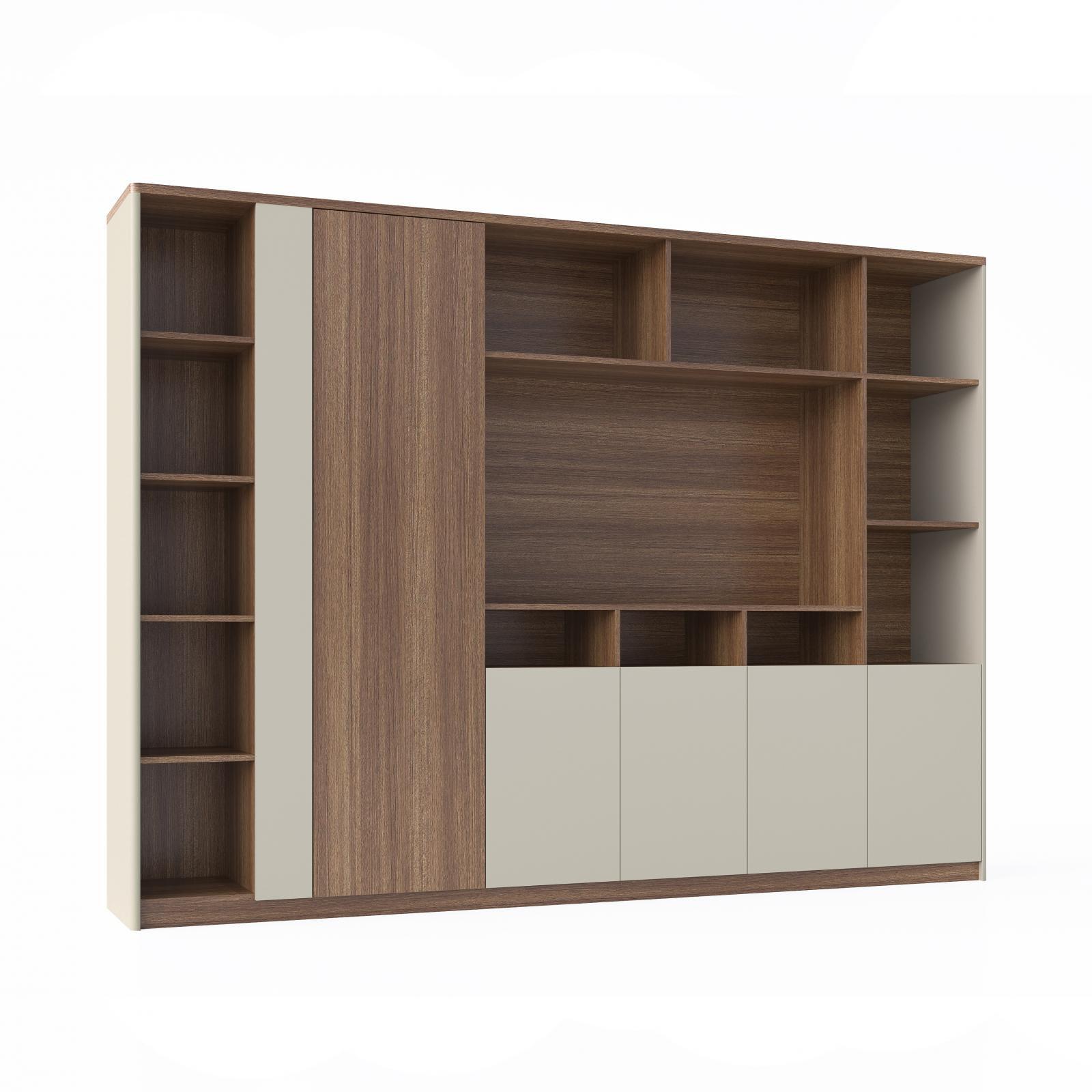 lorenzo walnut cabinet storage