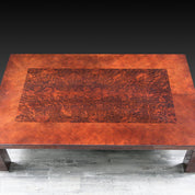 lotus rectangular la coffee table