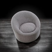 luca gray luxury accent chair