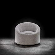 luca gray modern accent chair