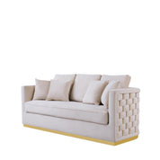 lucia gold beige allamoda 7 sofa set