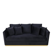 lucia gold black stylish 7 sofa set