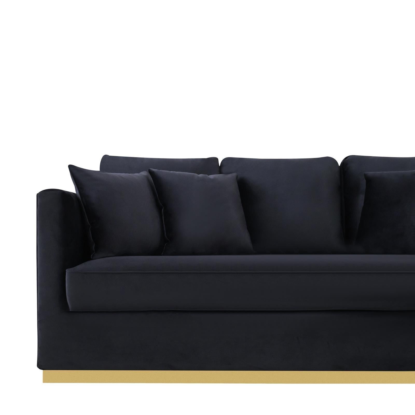 lucia gold black stylish 8 sofa set