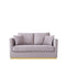 lucia gold silver gray stylish 7 sofa set