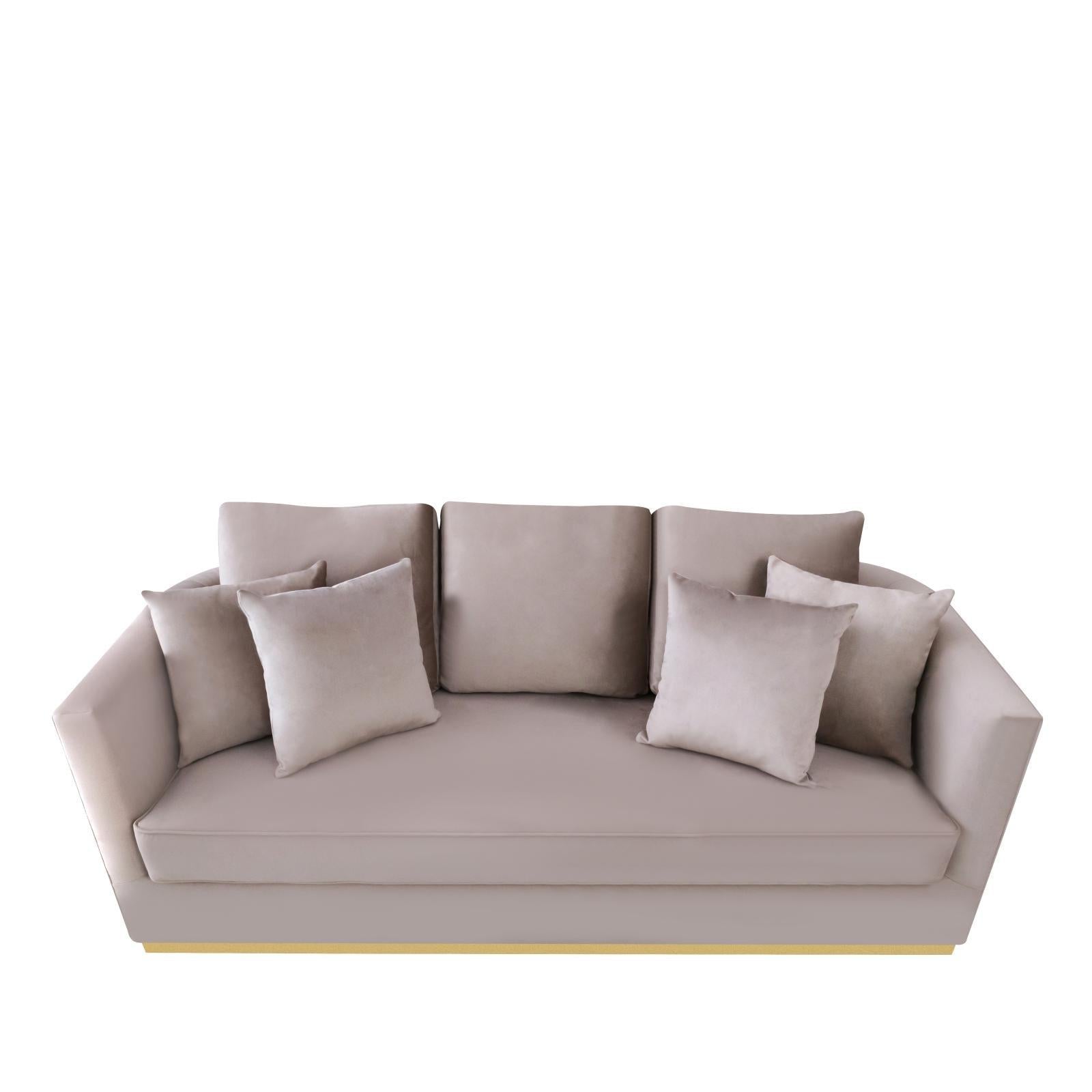 lucia gold taupe stylish 7 sofa set