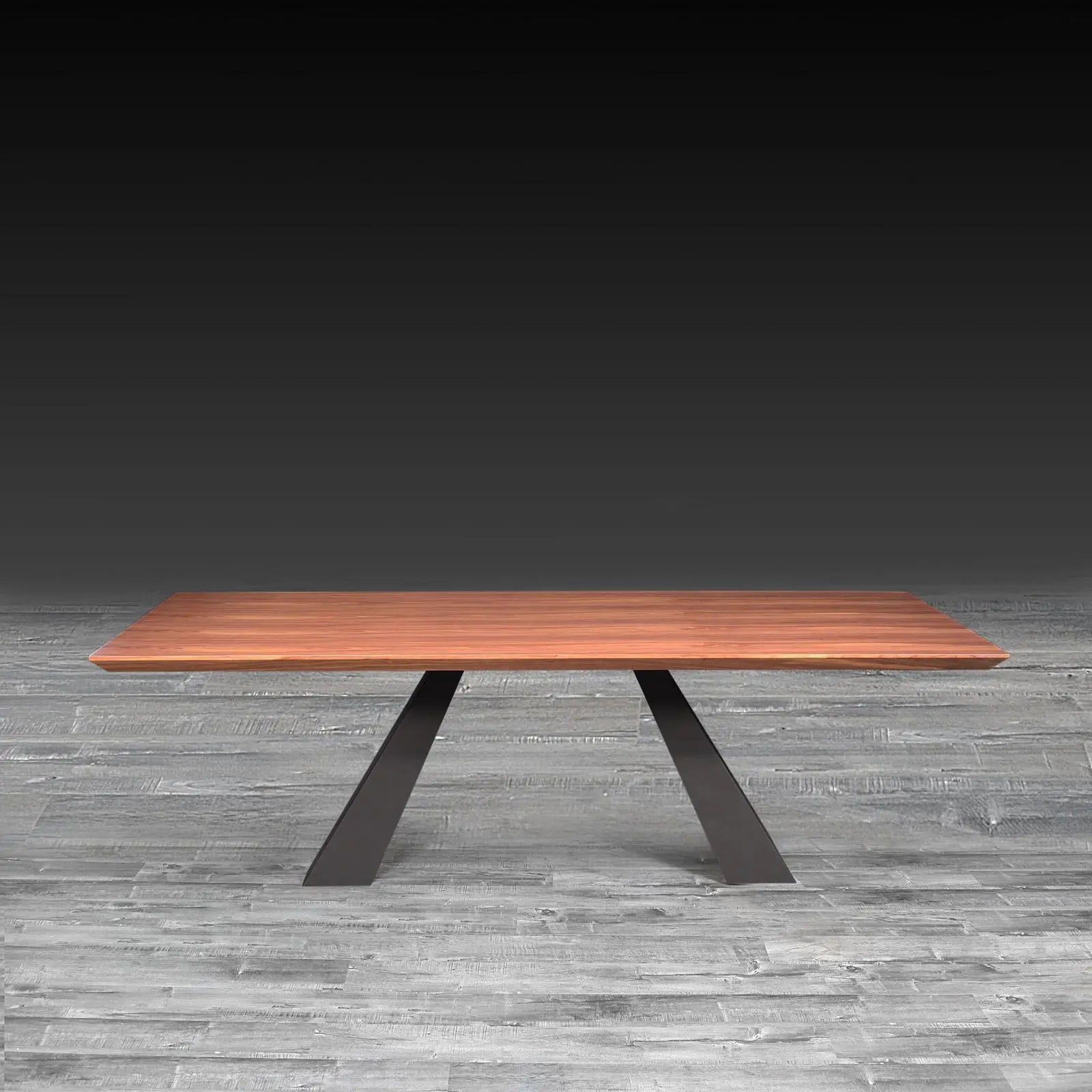 ludovico walnut modern dining table