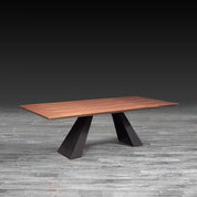 ludovico walnut stylish dining table