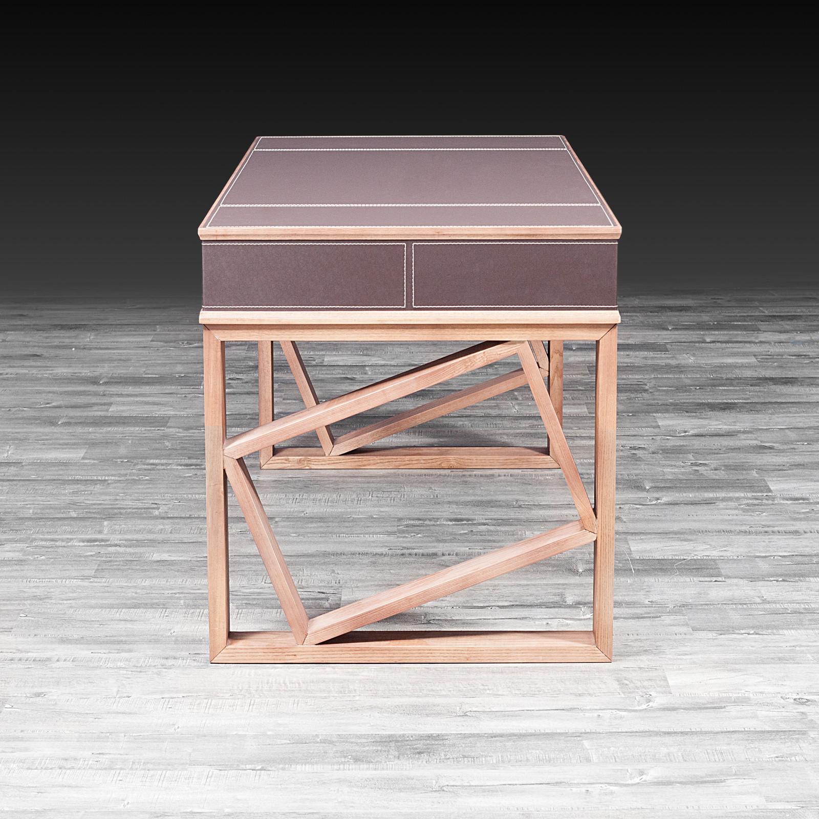 luigi brown luxury office desk