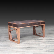 luigi brown stylish office desk