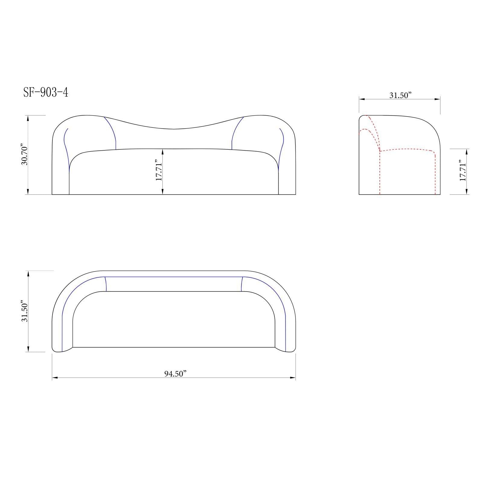 luna ivory ax16 sofa set