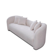 luna white modern 8 sofa set