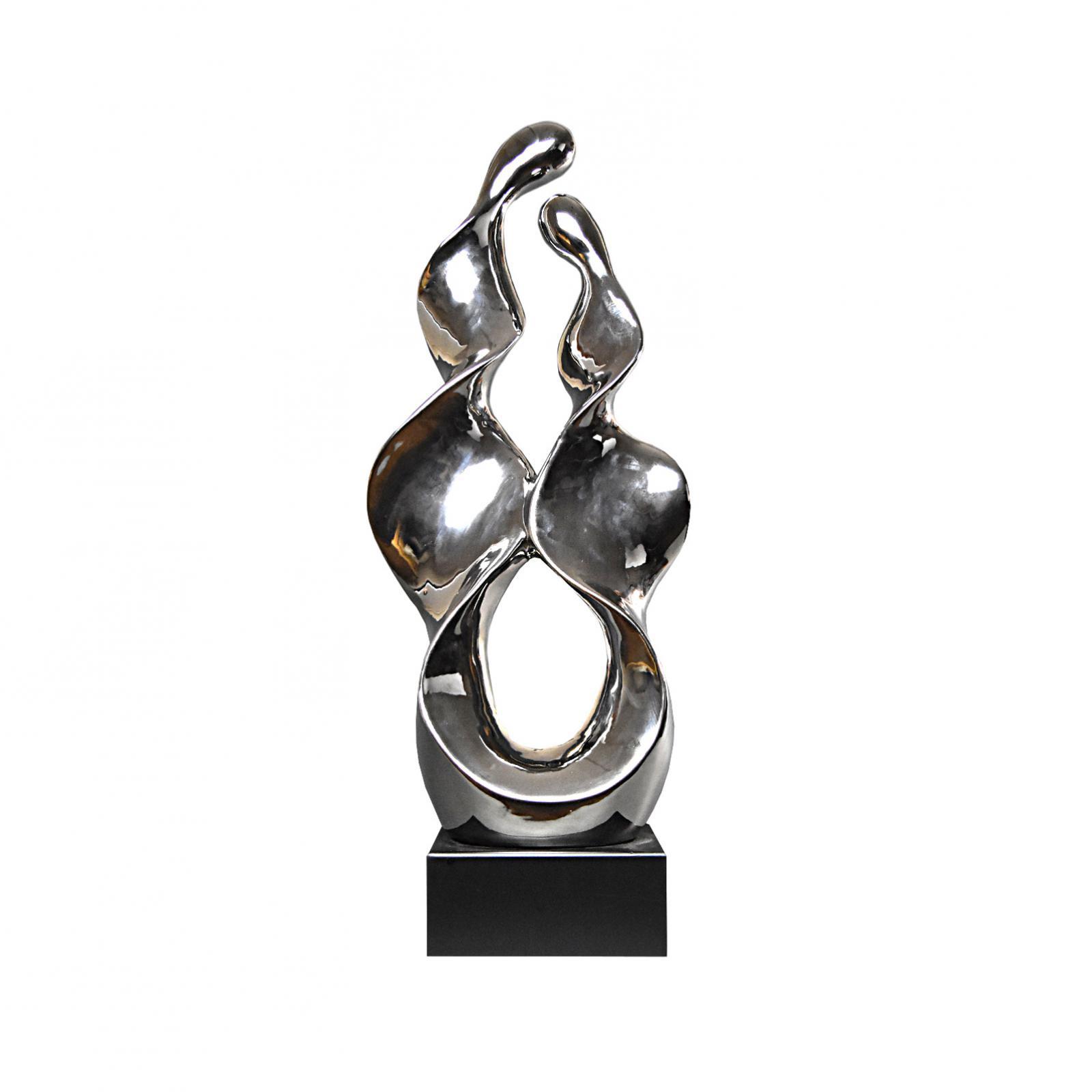 lunar twist silver sculpture