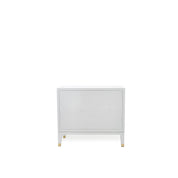 lustro white stylish 8 night stand