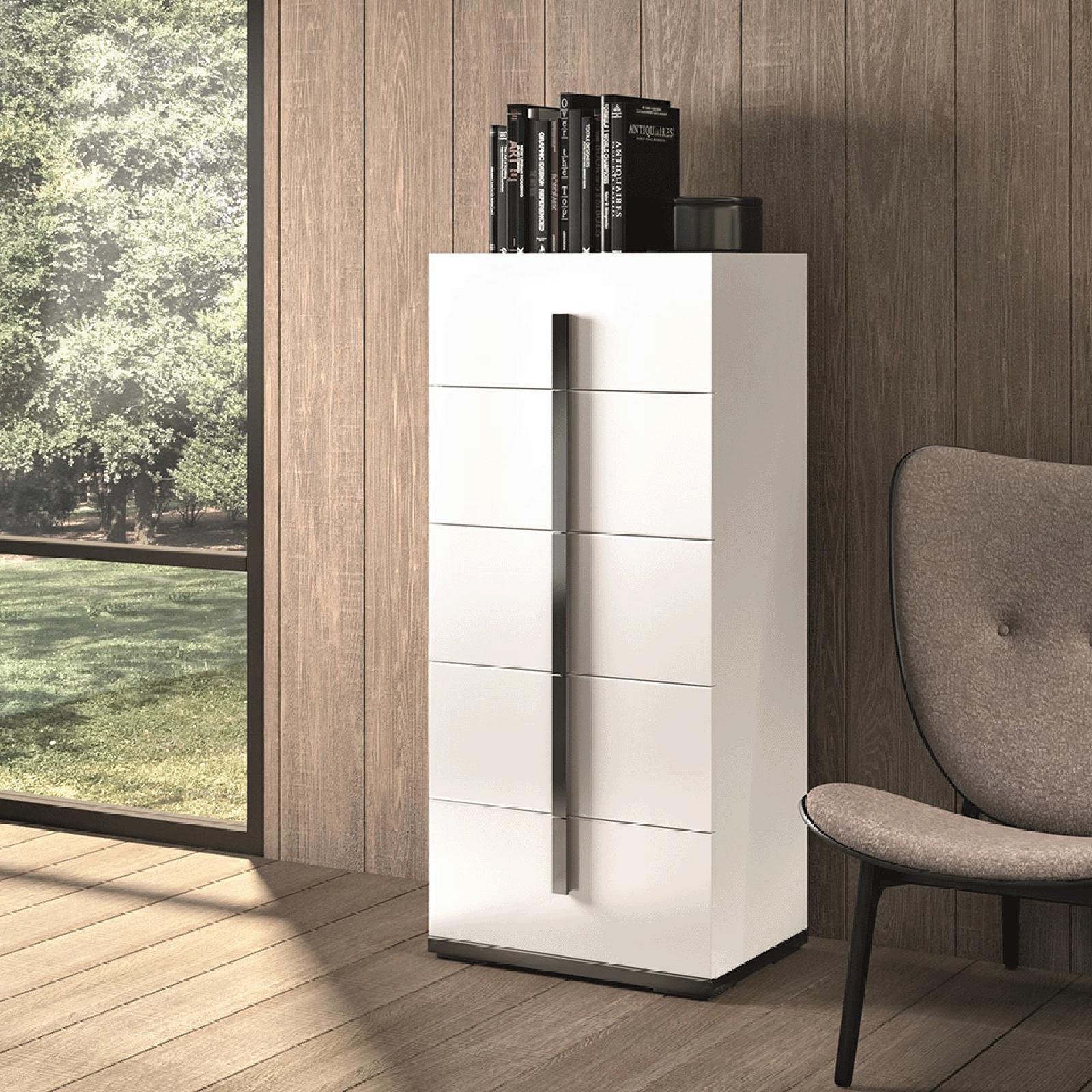 mara white modern chest