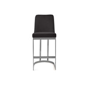 mariella silver black counter bar stool