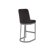 mariella silver black counter luxury 7 bar stool