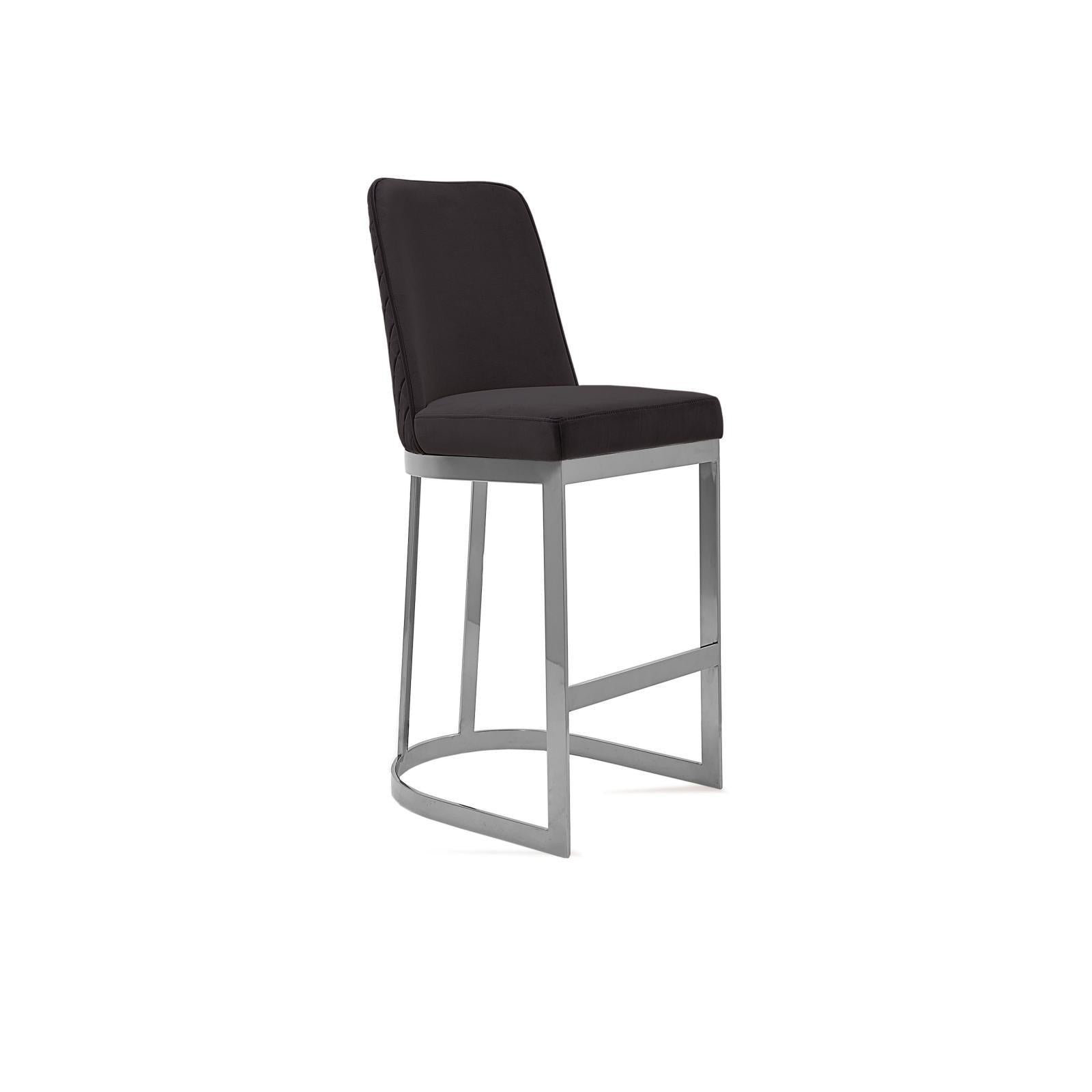 mariella silver black counter stylish 7 bar stool