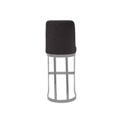 mariella silver black modern 8 bar stool