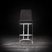 mariella silver black modern bar stool