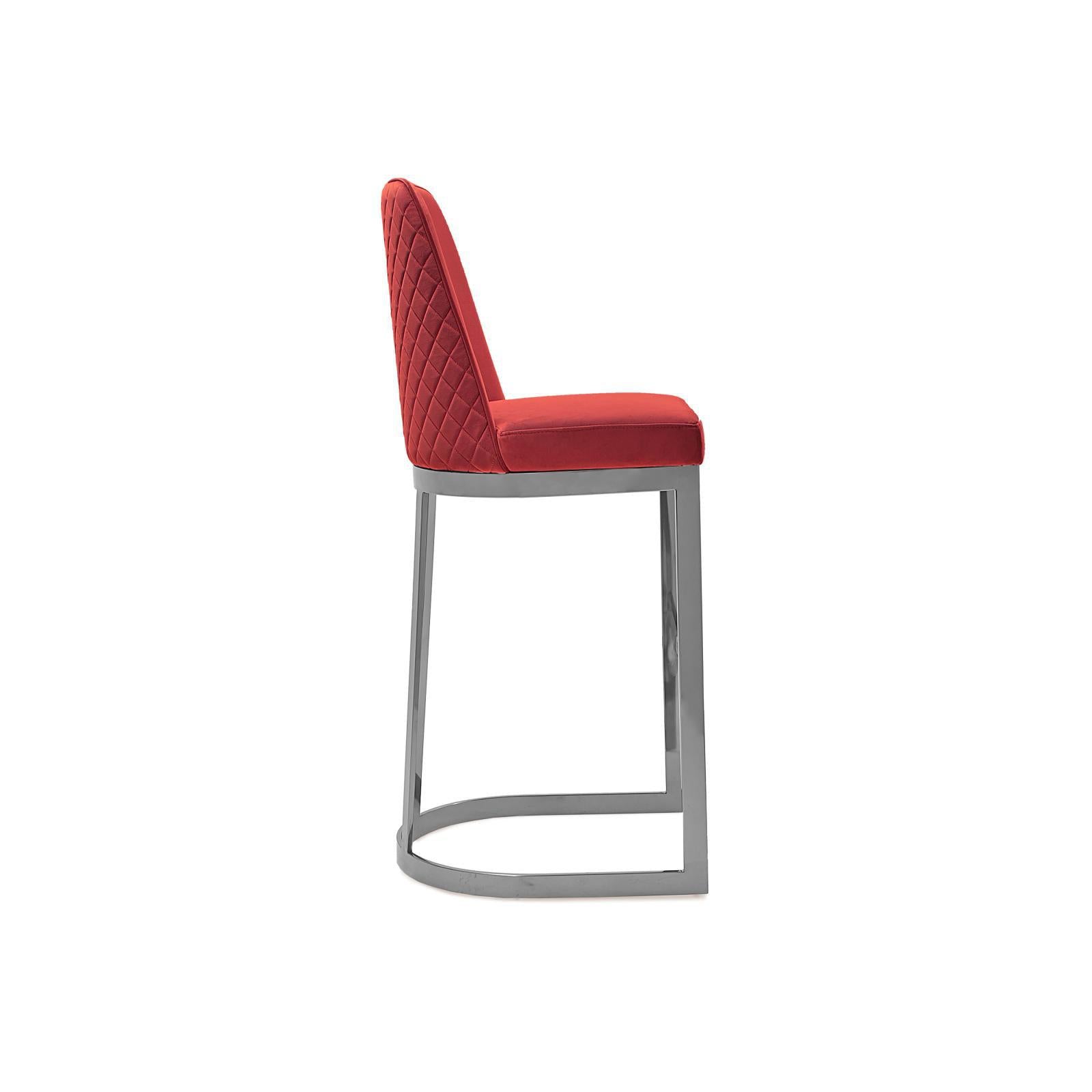 mariella silver burgundy allamoda 7 bar stool