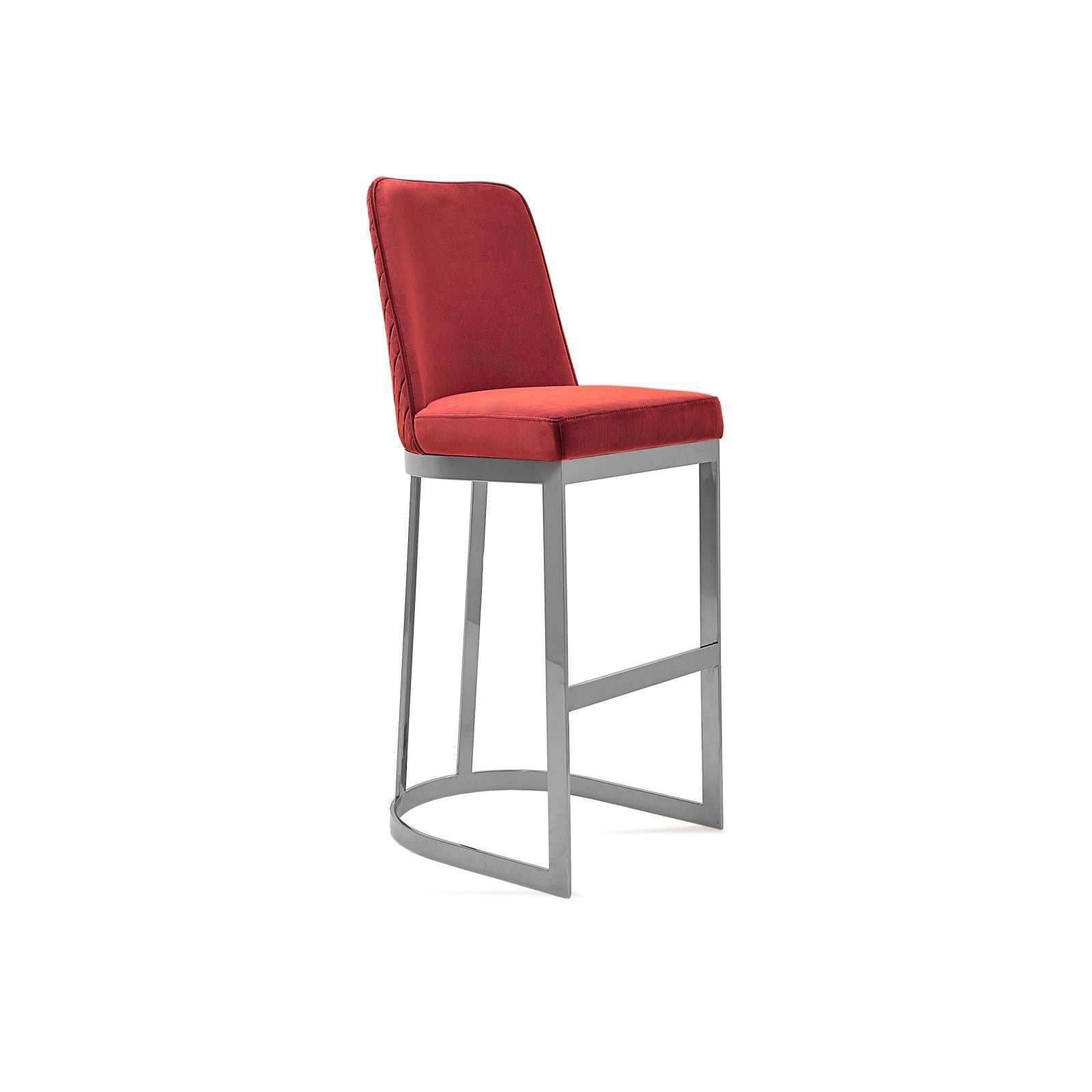 mariella silver burgundy stylish 7 bar stool