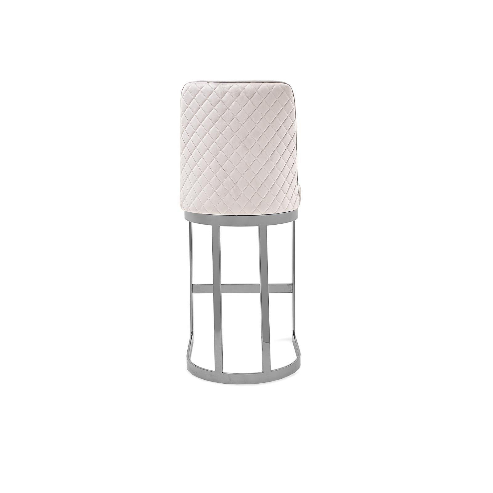 mariella ss beige modern 8 counter stool 1