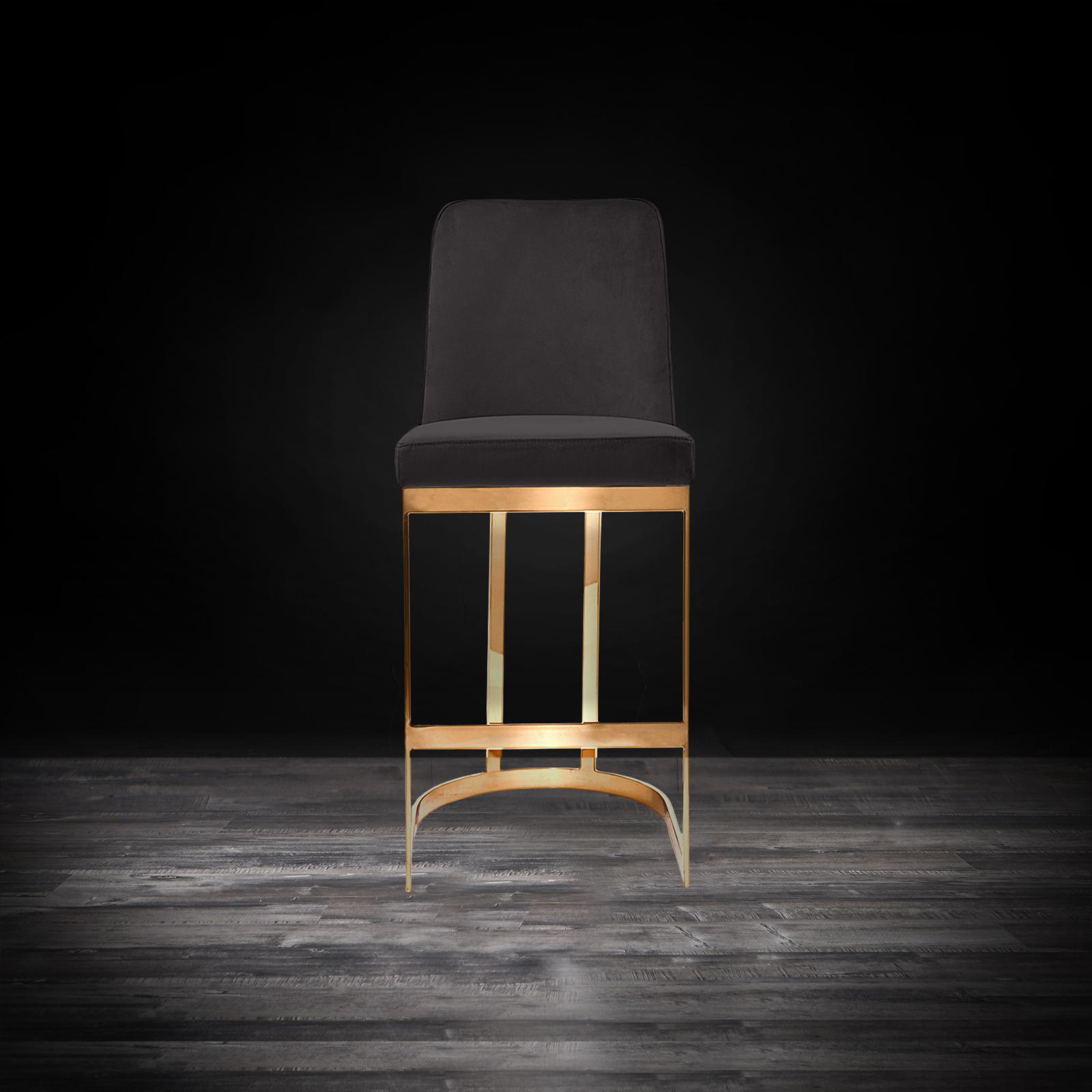 mariella tgss black counter modern bar stool