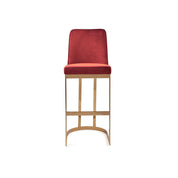 Mariella Burgundy Bar Stool