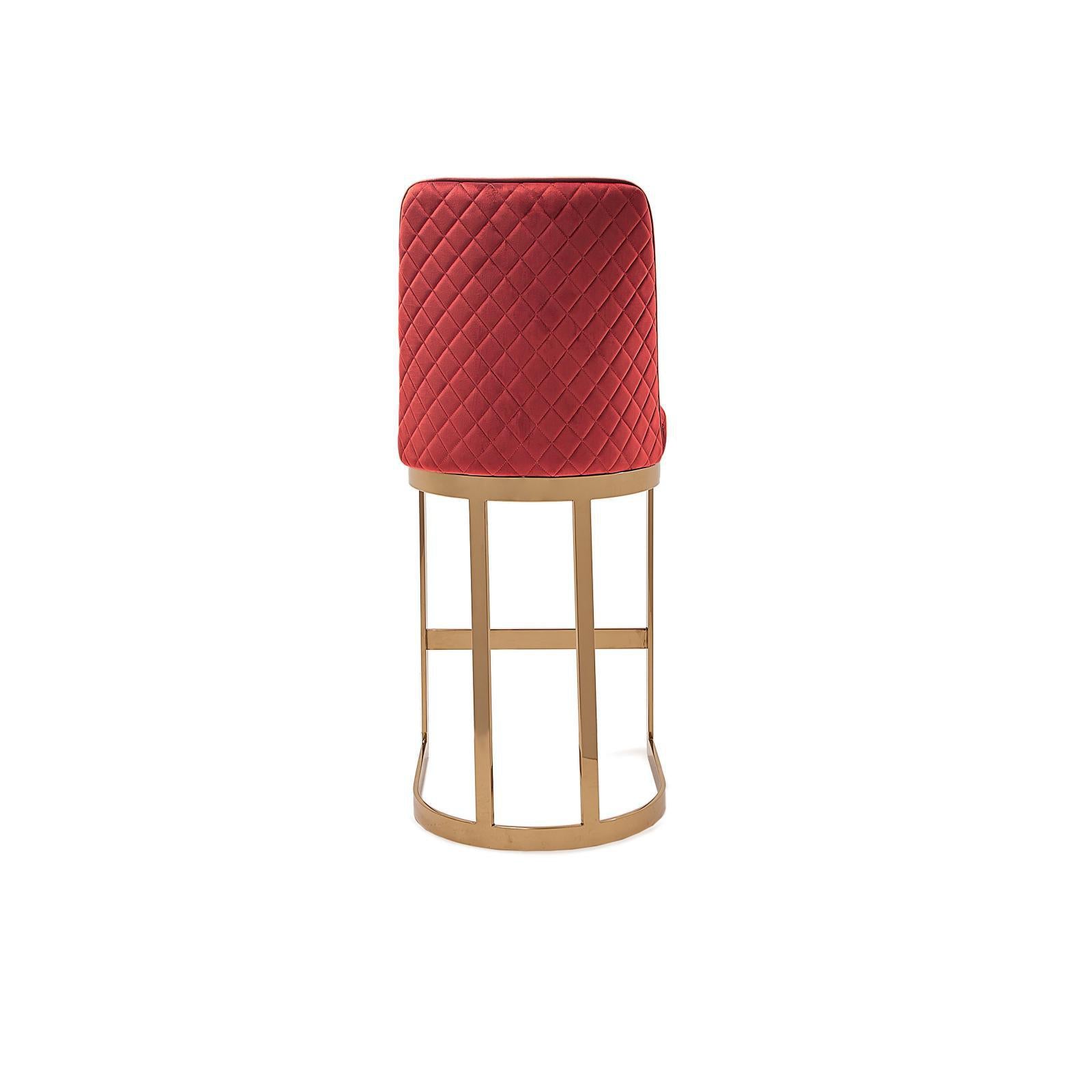 mariella tgss burgundy counter modern 8 bar stool