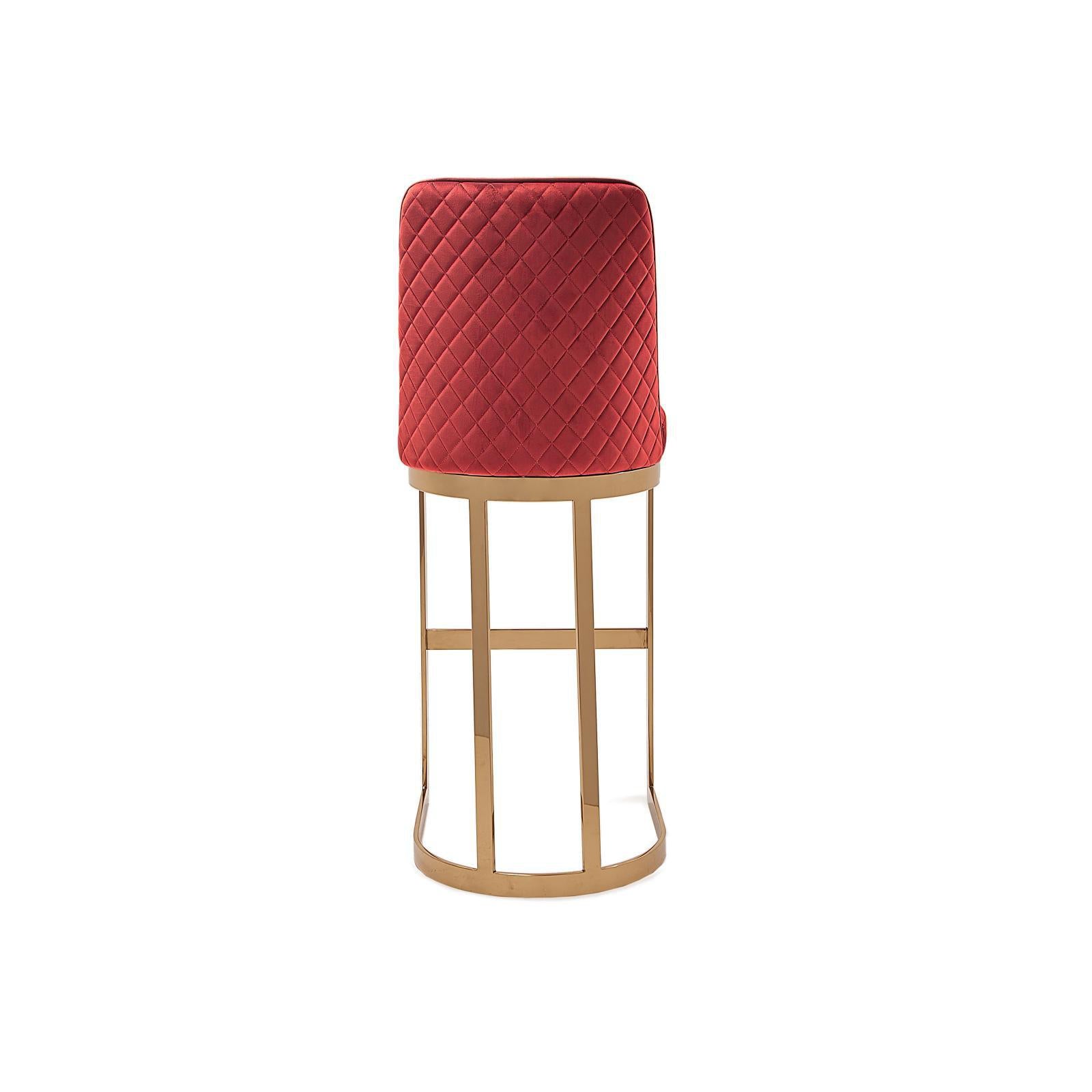 mariella tgss burgundy modern 8 bar stool