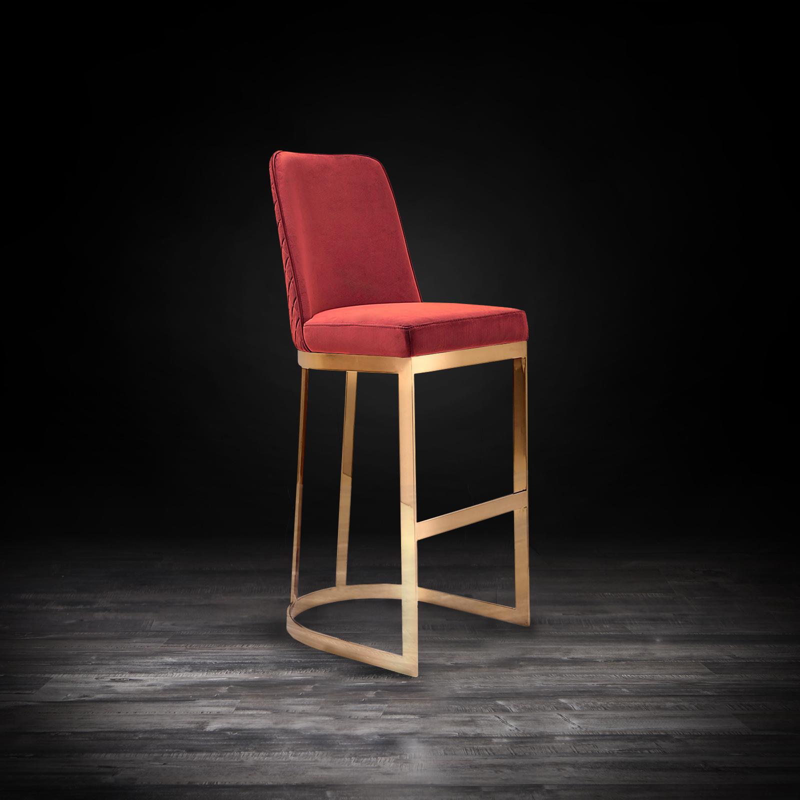 mariella tgss burgundy stylish bar stool