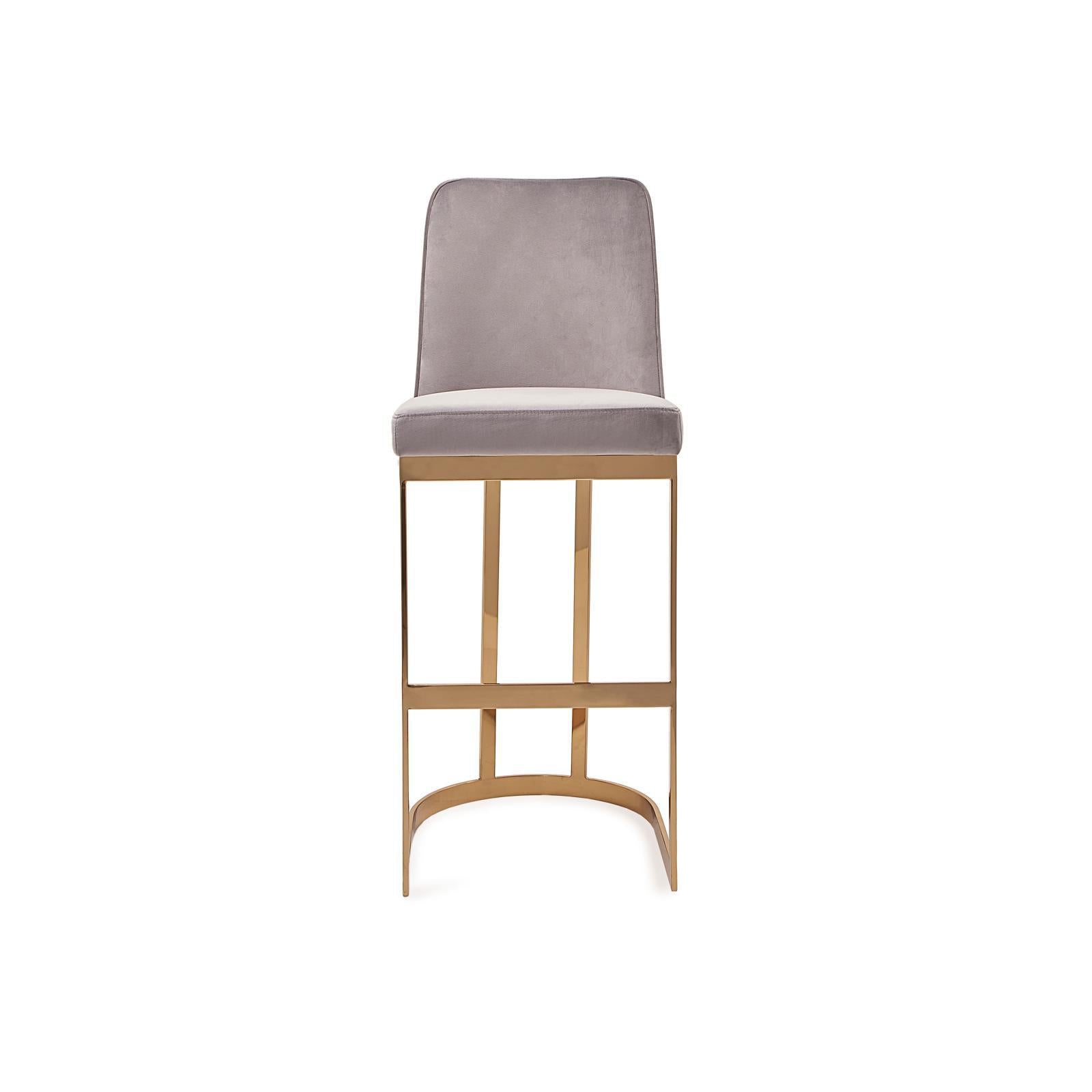 Mariella Gray Bar Stool