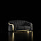 Massimo Lux Titanium Gold Sofa Set | Black - My Store-Loveseat-Sofa Set