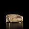 Massimo Lux Titanium Gold Sofa Set | Taupe - My Store-Loveseat-Sofa Set