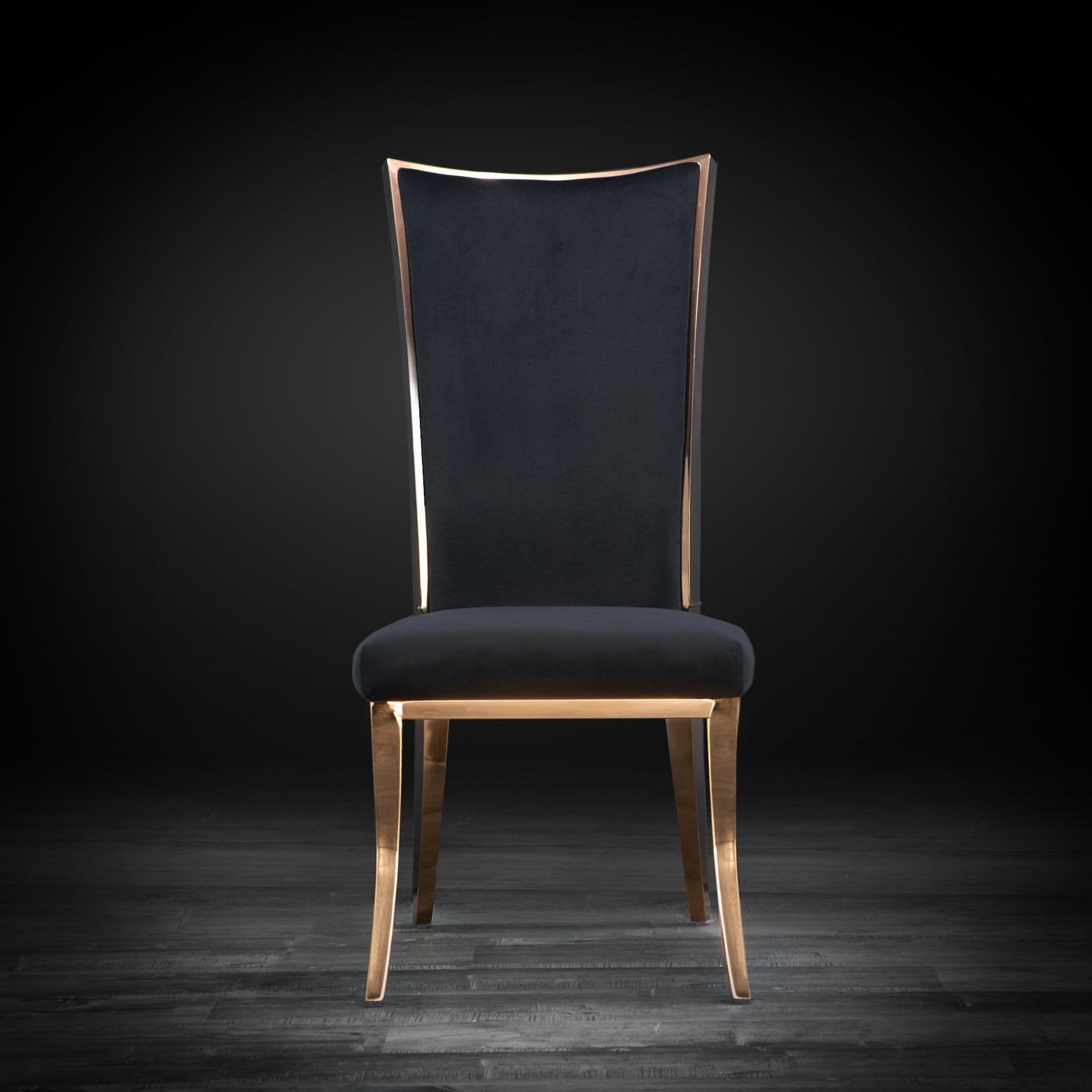 massimo rg black modern dining chair