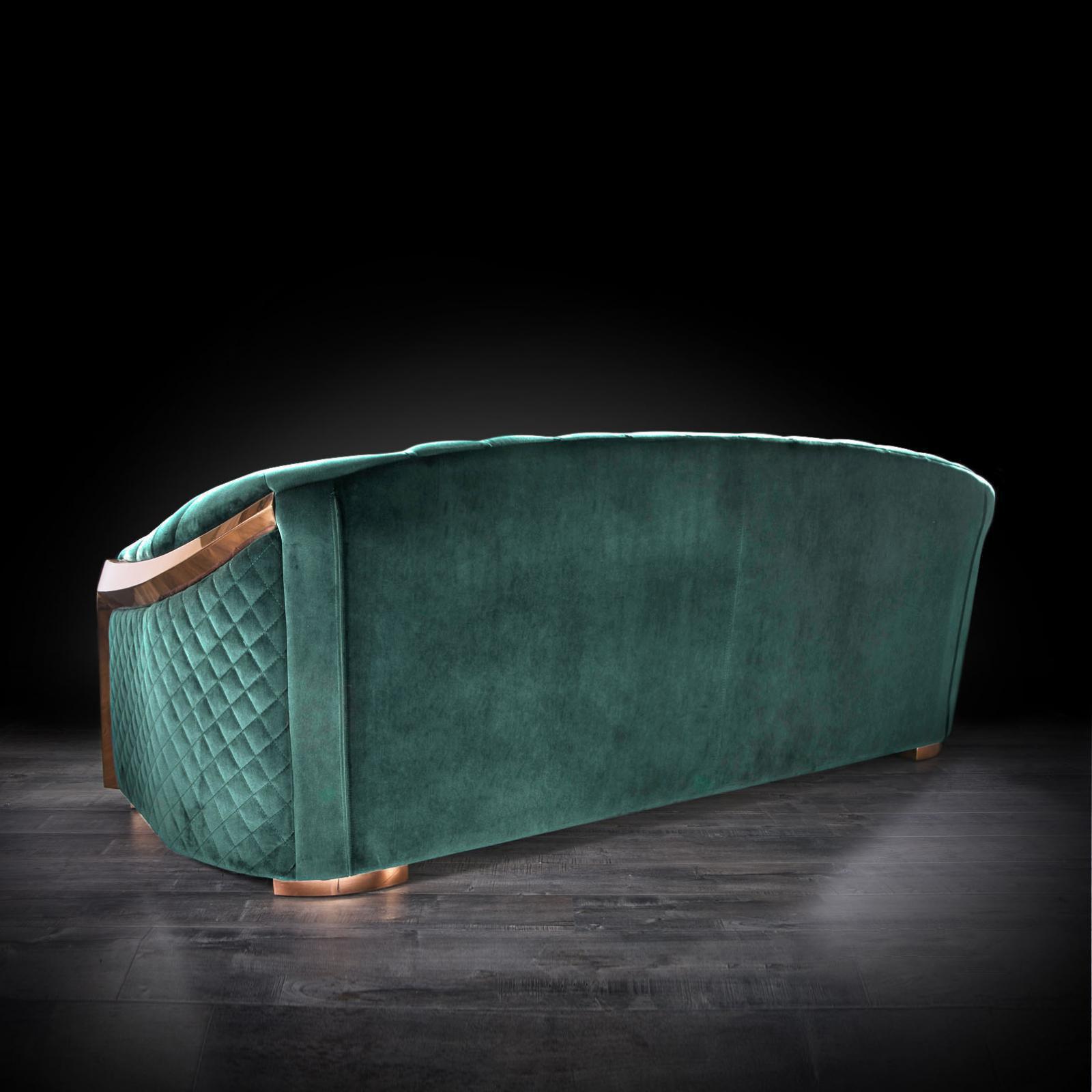 massimo rg dark green allamoda sofa set