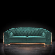 massimo rg dark green modern sofa set