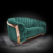 massimo rg dark green stylish 1 sofa set