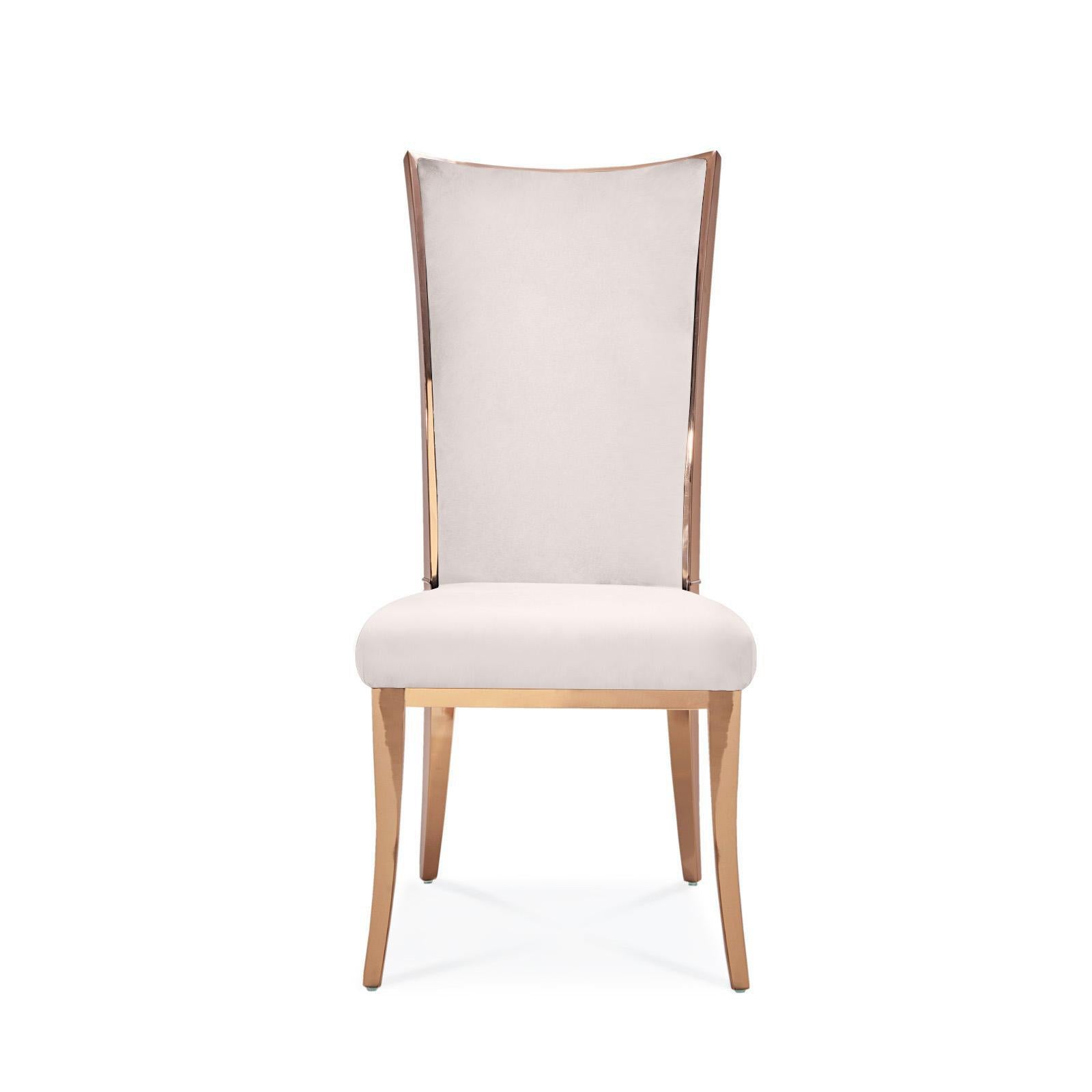 Massimo Rose Gold Dining Chair