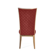 massimo rgss burgundy luxury 7 dining chair