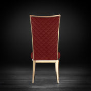 massimo rgss burgundy luxury dining chair