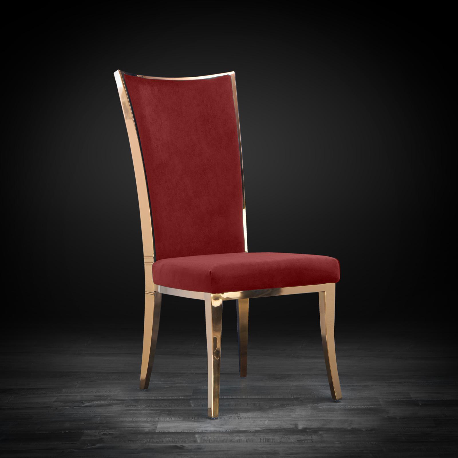 massimo rgss burgundy modern dining chair