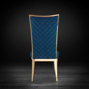 massimo rgss dark blue luxury dining chair