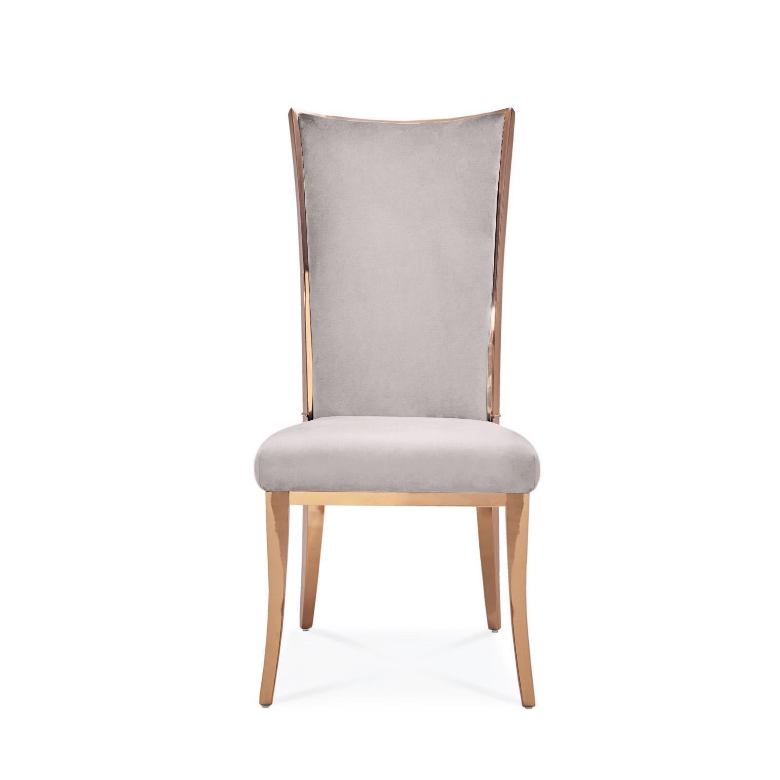 Massimo Rose Gold Dining Chair