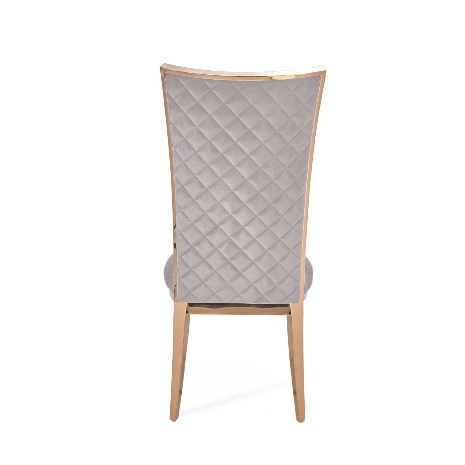 massimo rgss taupe luxury 7 dining chair