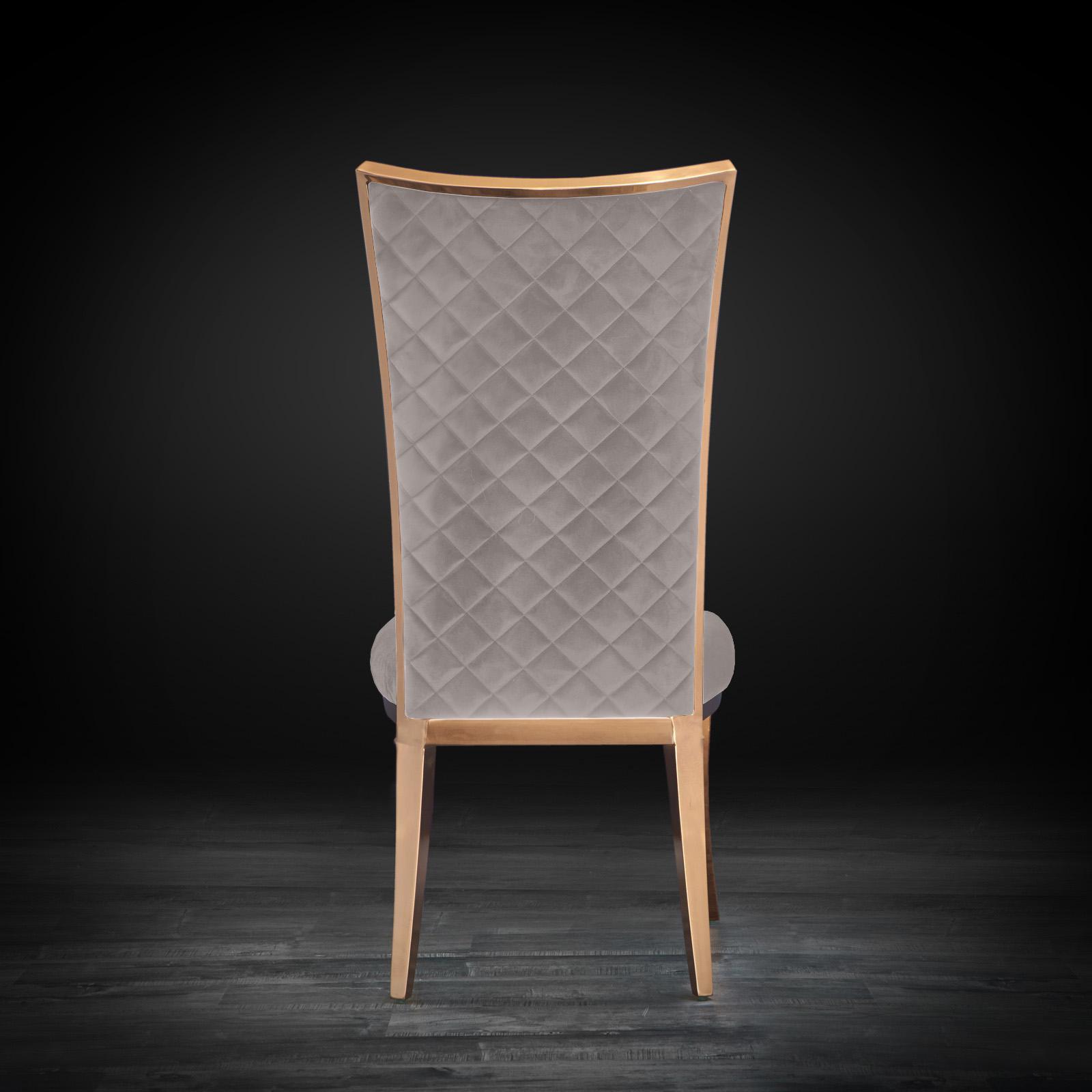 massimo rgss taupe luxury dining chair