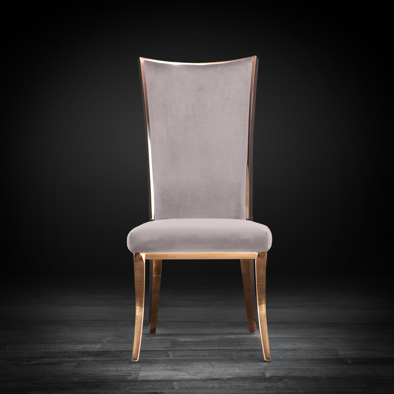 massimo rgss taupe stylish dining chair