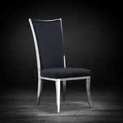 massimo silver black stylish dining chair